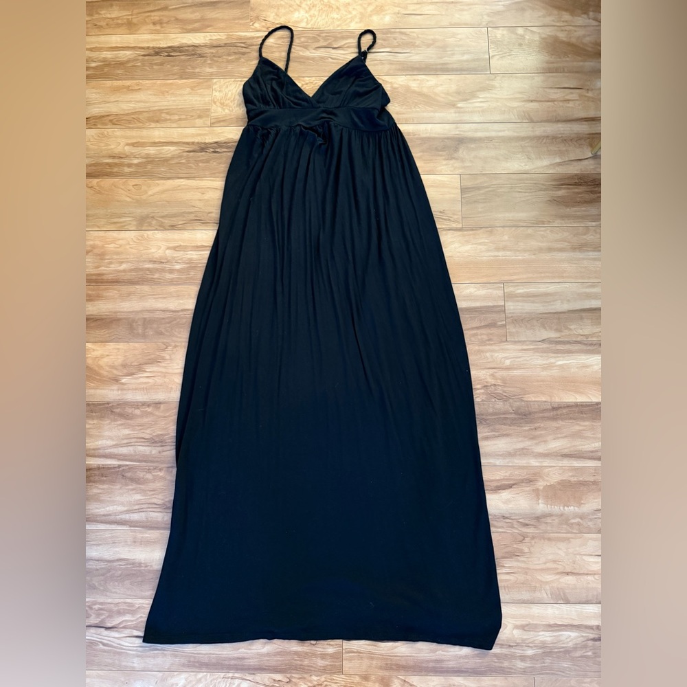 Velvet Torch Classic Black Maxi Dress